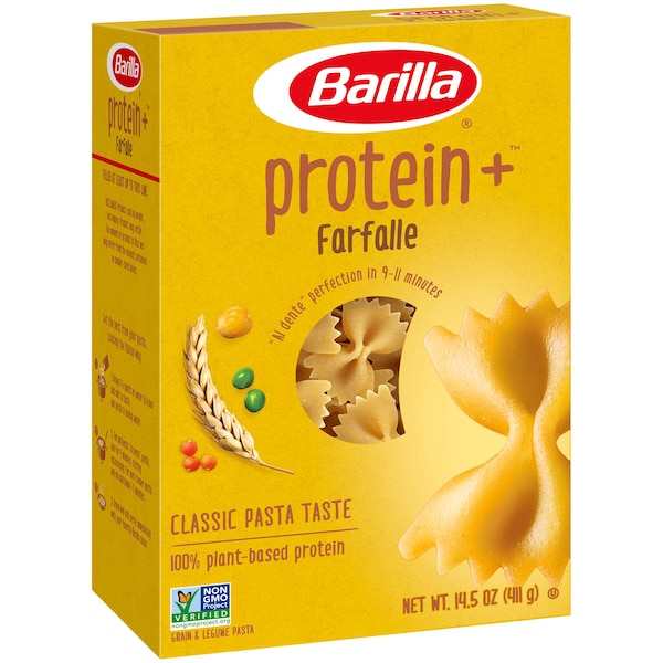 Barilla Protein Plus Farfalle Pasta 14.5 Oz., PK12